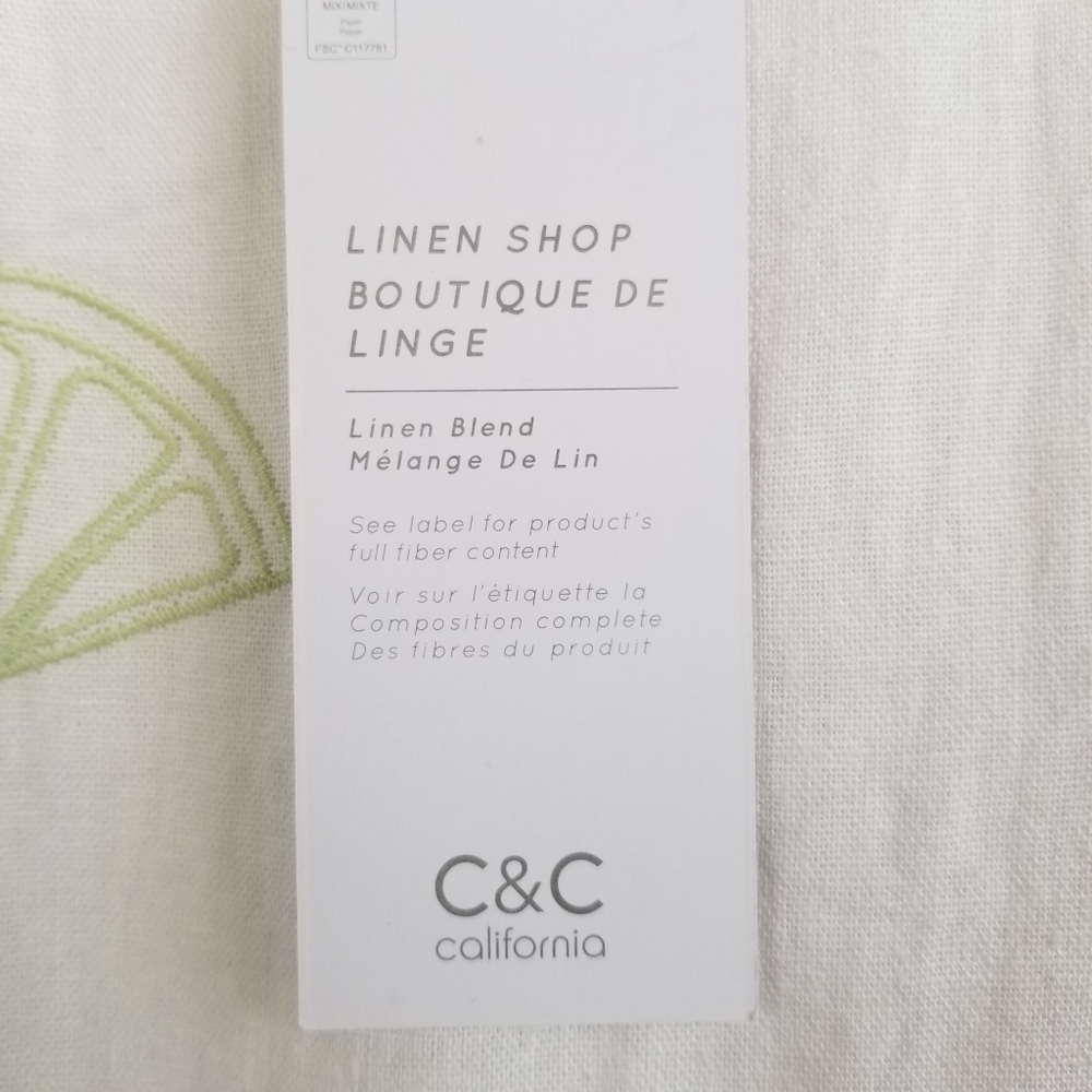 C&C Linen Blend Fruit Dress XL NWT - Picture 14 of 15